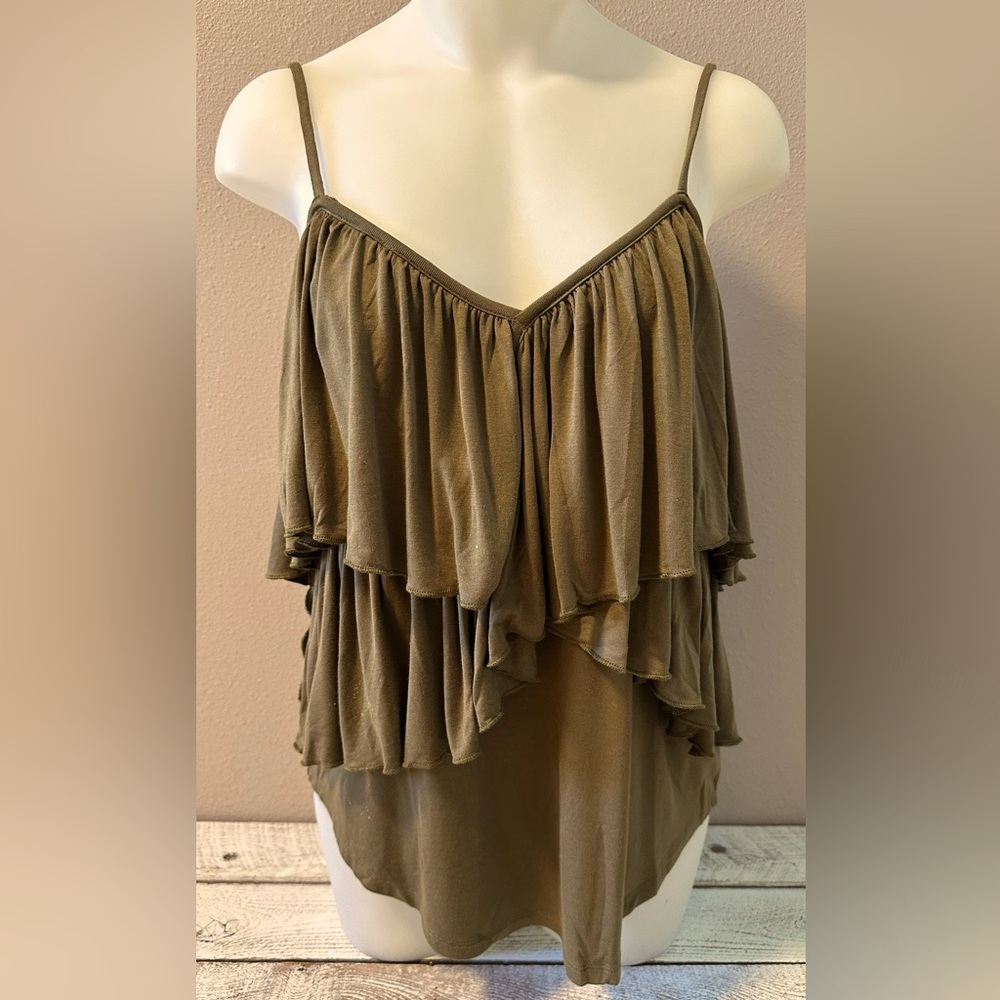 Chaser Ruffle Layered V-Neck Cami - NWT